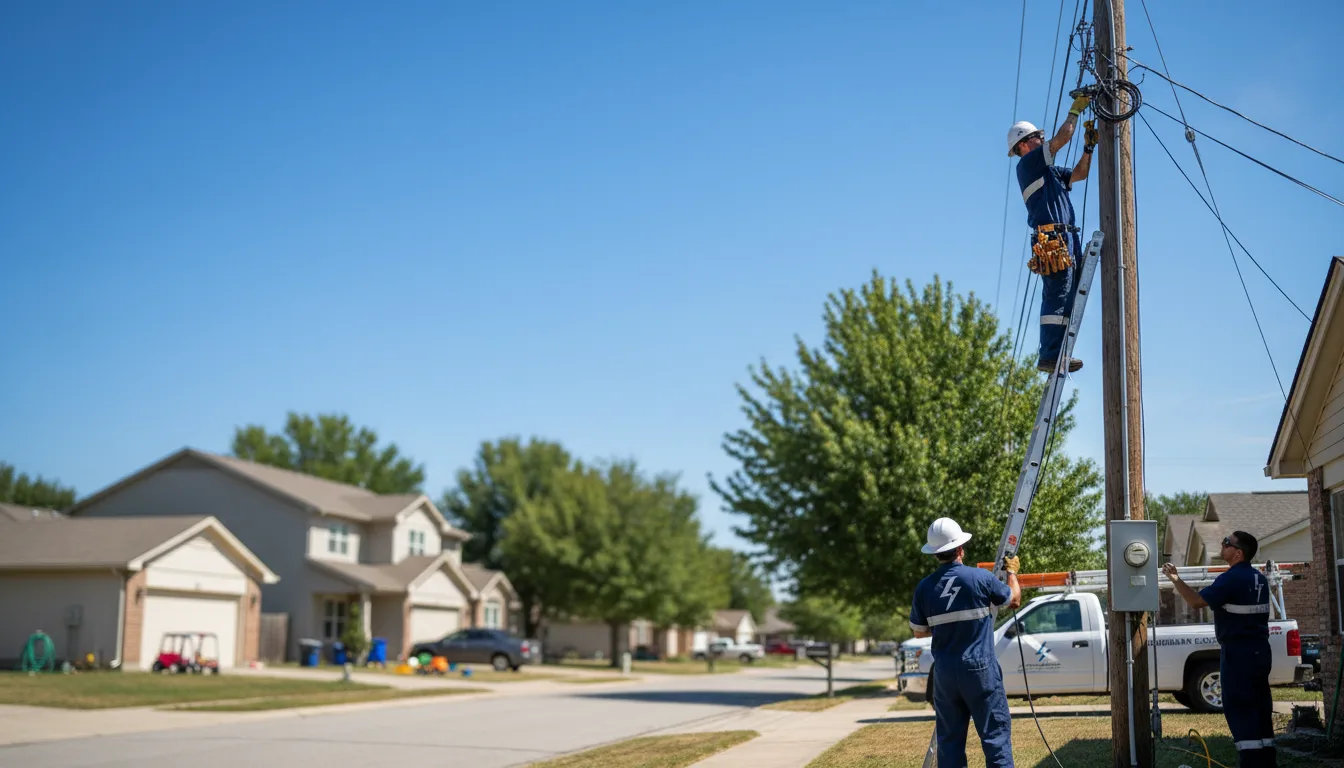 Residential electrician providing installation services in Saint Agatha, ME